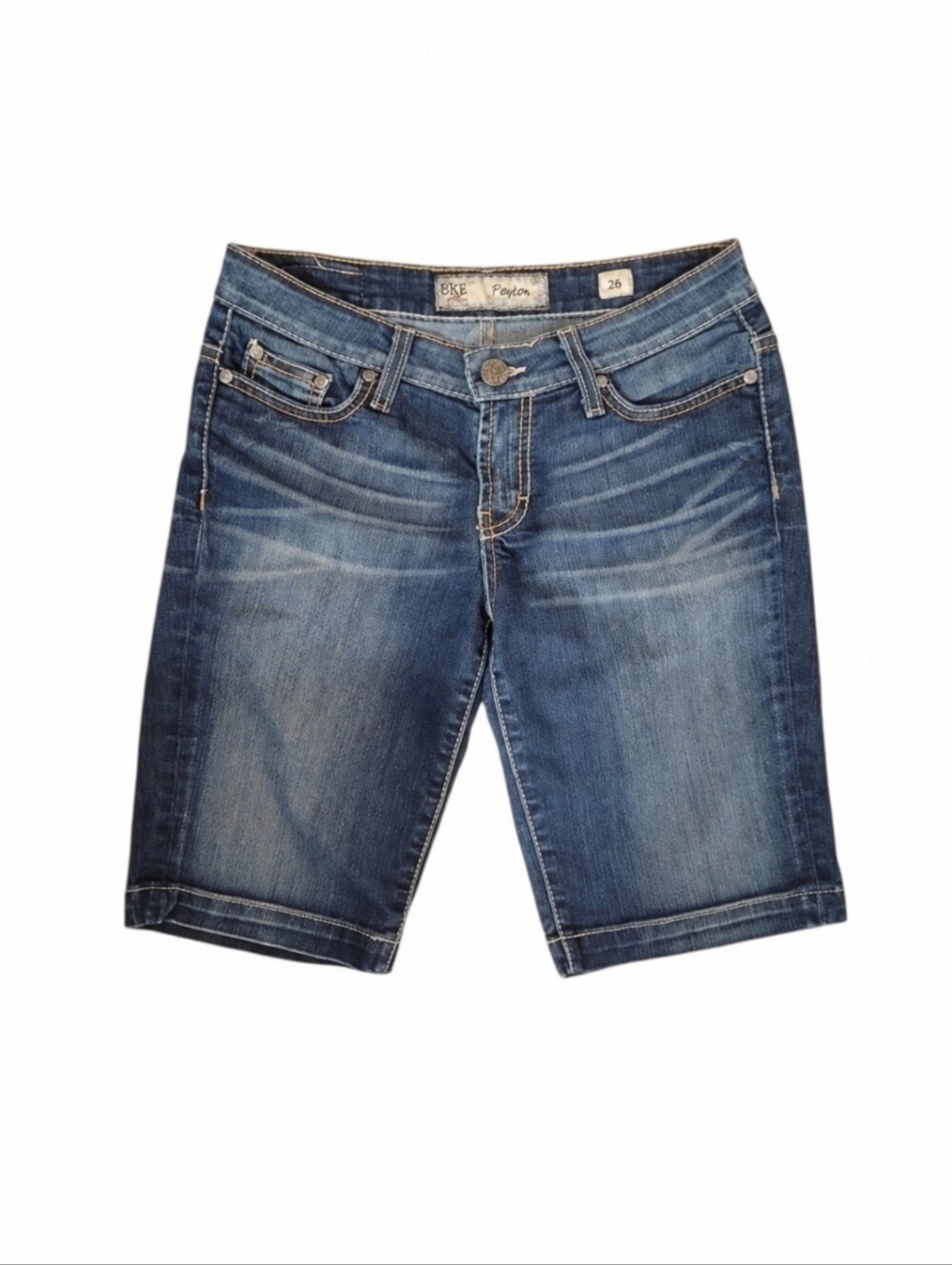 BKE Payton Bermuda Dark Wash Shorts Women's Size 26